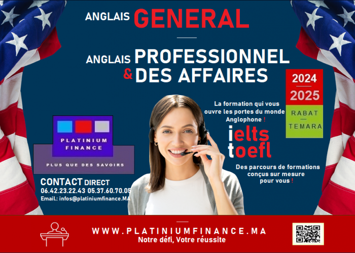 Image annonce: Formation cadre individuelle-groupe- Anglais Général-Professionnel et des Affaires