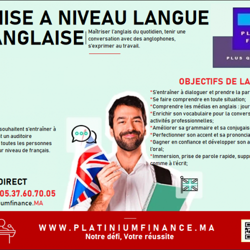 Annonce: FORMATION CADRE – MISE A NIVEAU  LANGUE ANGLAISE