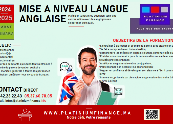 Image annonce: FORMATION CADRE – MISE A NIVEAU LANGUE ANGLAISE