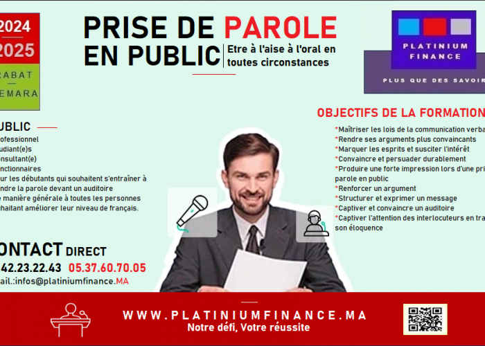 Image annonce: FORMATION CADRE – PRISE DE PAROLE EN PUBLIC