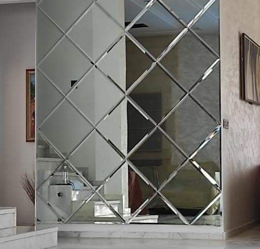Image annonce: Habillage mural en miroir verre saint gobain 6 mm sur-mesure et sur-commande