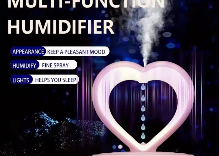 Image annonce: Humidificateur anti-gravité, humidificateurs pour chambre à coucher, humidificateur à gouttes d’eau avec veilleuse, diffuseur d’aromathérapie à brume fraîche