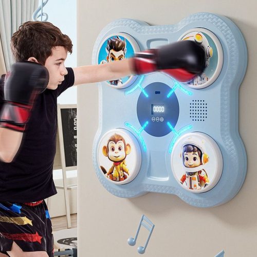 Annonce: Kids Interactive Boxing Pad with Stickers   جهاز الملاكمة التفاعلي للأطفال مزود بملصقات شخصيات ممتعة وأضواء تفاعلية