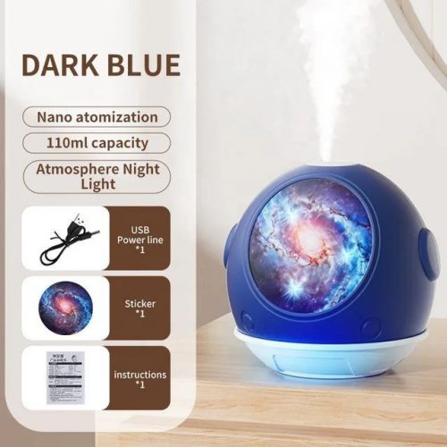 Annonce: Mini petit humidificateur portable alimenté par USB, brume silencieuse, ciel étoilé, lumière d'ambiance, parfait pour la chambre, le bureau et la voiture
