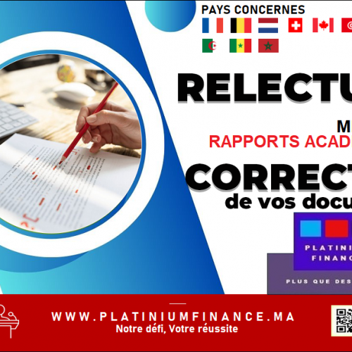 Annonce: SERVICE RELECTURE ET CORRECTION RAPPORT ET DOCUMENT