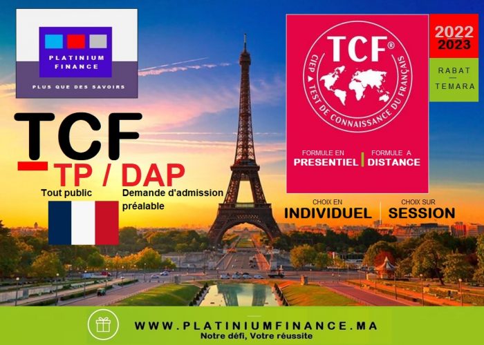Image annonce: FORMATION AU TCF FRANCE -TP-DAP -NIVEAUX -B2– C1 – C2