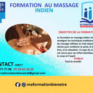 Annonce FORMATION MASSAGE INDIEN