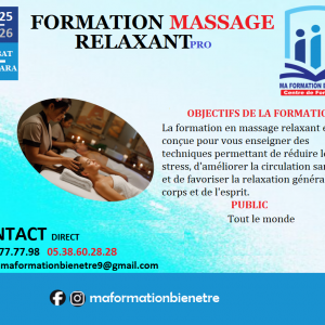 Annonce FORMATION MASSAGE RELAXANT PRO