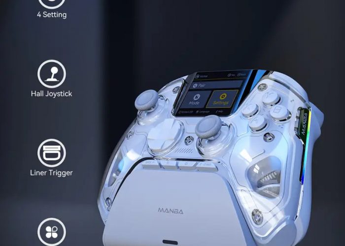 Image annonce: Contrôleur de Jeu Sans Fil Écran Interactif pour PC/Switch/iOS/Android/Steam Deck