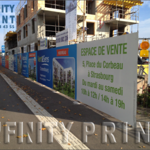 Annonce Habillage palissades Impression numérique