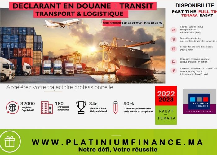 Image annonce: Formation cadre – Déclarant en douane-Commerce -Douane-Transit