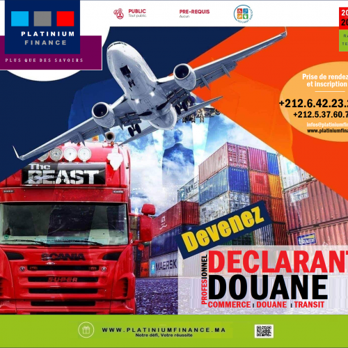 Annonce: FORMATION CADRE EXECUTIVE - DOUANE – TRANSIT- COMMERCE