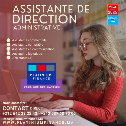 Annonce: FORMATION AU METIER D’ASSISTANTE DE DIRECTION / ASSISTANTE ADMINISTRATIVE