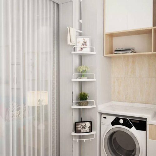 Annonce: Multi corner shelf 4tier 16kg  كوان الحمام من البلاستيك والإنوكس قابل للتمديد