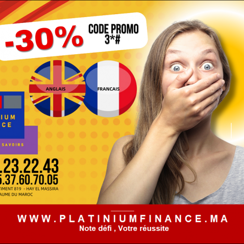 Annonce: Apprenez le français ou l’anglais pour Débutant- Profitez de -30%