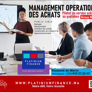 Annonce Formation Haut Cadre - Management opérationnel des achats - MAROC