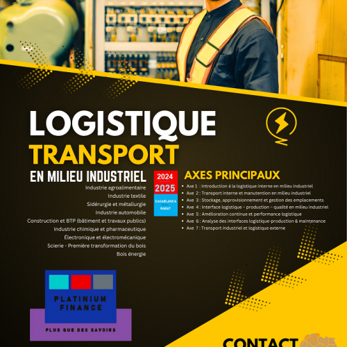 Annonce: FORMATION - LOGISTIQUE ET TRANSPORT EN MILIEU INDUSTRIEL
