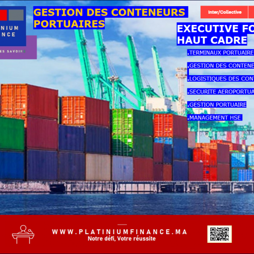 Annonce: EXECUTIVE FORMATION–TERMINAUX PORTUAIRE-GESTION DES CONTENEURS- LOGISTIQUES CONTENEURS – SECURITE
