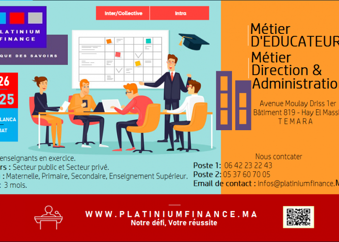 Image annonce: Métier D’EDUCATEUR – Métier de DIRECTION & D’ADMINISTRATION