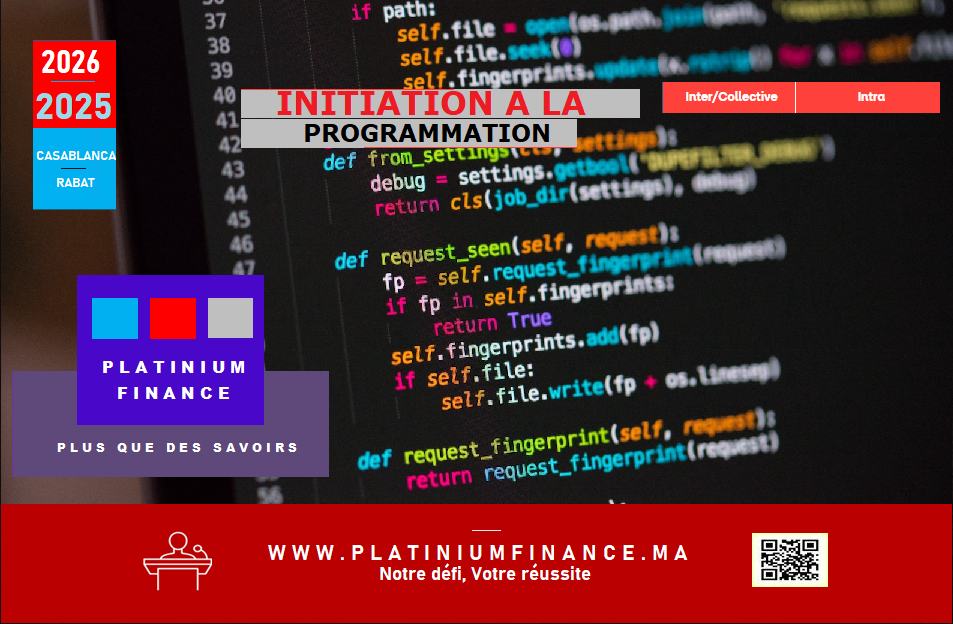 Annonce: Formation cadre – INITIATION ALA PROGRAMMATION