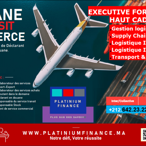 Annonce: FORMATION HAUT CADRE – DOUANE – TRANSPORT & GESTION LOGISTIQUE INTERNATIONALE