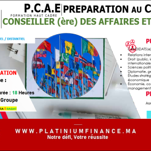 Annonce Préparation au Concours des Conseillers des Affaires Étrangères