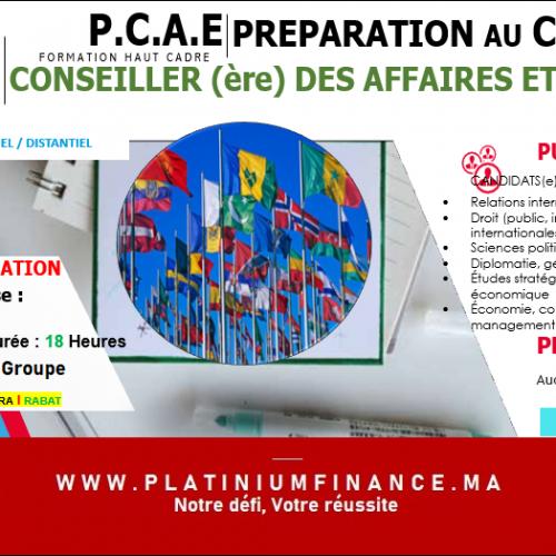 Annonce: Préparation au Concours des Conseillers des Affaires Étrangères