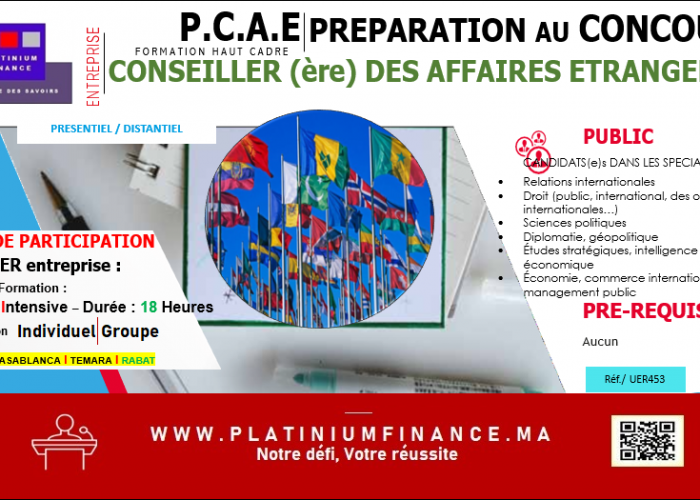 Image annonce: Préparation au Concours des Conseillers des Affaires Étrangères