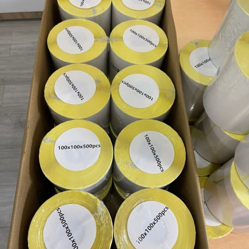 Annonce: Rouleaux étiquettes 100x100 mm – Qualité Pro