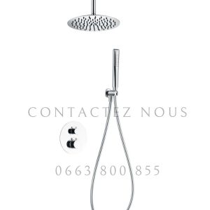 Annonce Douche Thermostatique Encastrée Chrome – Pomme de Douche Plafond