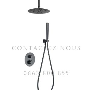 Annonce Douche Thermostatique Encastrée Noir Gun Metal – Pomme de Tête