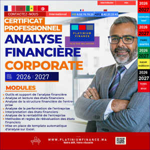 Annonce Formation Haut Cadre – CERTIFICAT PROFESSIONNEL - Analyse Financière Corporate