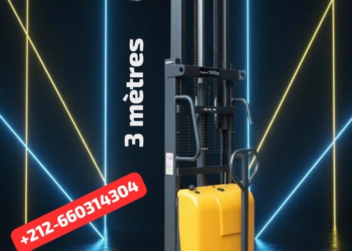 Image annonce: Gerbeur Semi-Électrique 3 m – 1500 kg | Neuf – Haute Qualité