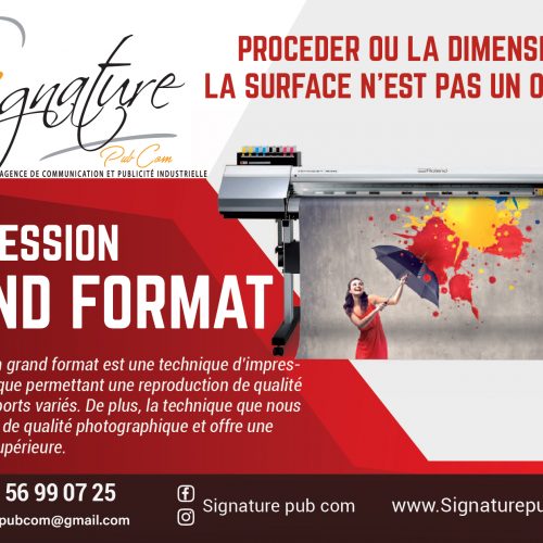 Annonce: IIMPRESSION GRAND FORMAT