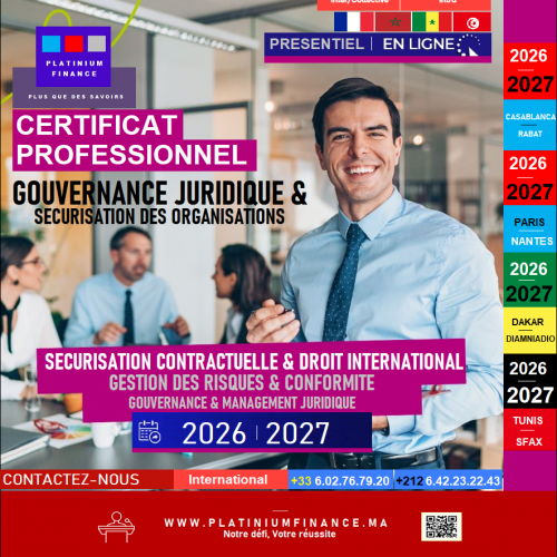 Annonce: GOUVERNANCE JURIDIQUE & CONTRACTUELLE - TELECOM - REGULATION - MINE- PETROL- GAZ