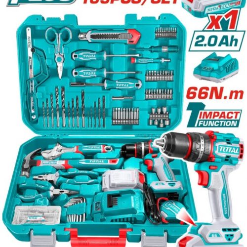Annonce: Coffret d'outils 165pièces perceuse visseuse 20V