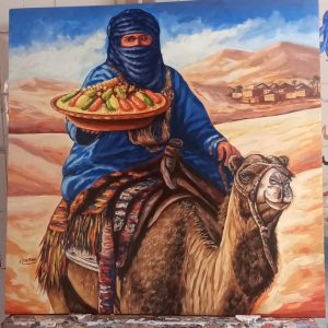Annonce Tableau peinture sur toile signée 70 70 cm