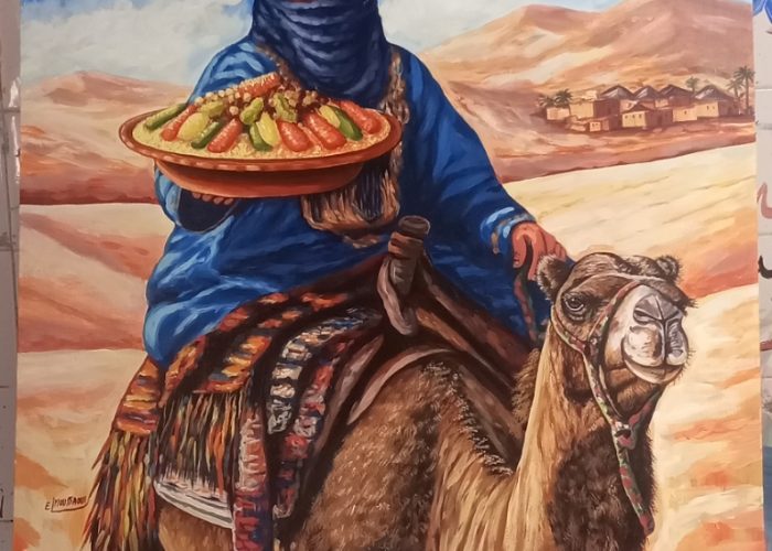 Image annonce: Tableau peinture sur toile signée 70 70 cm
